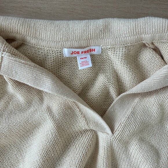 Joe Fresh Cotton Cashmere Collared Sweater - Picture 4 of 4